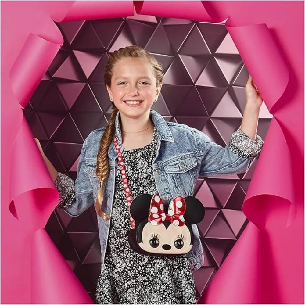 NEW Disney Minnie Mouse Purse Pets Interactive Toy Plush Shoulder Bag Crossbody